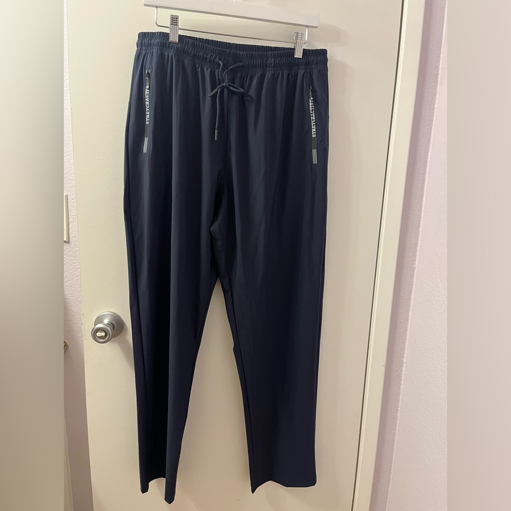 Women’s Stretch Active Navy Blue Athletic Pants XL NWOT